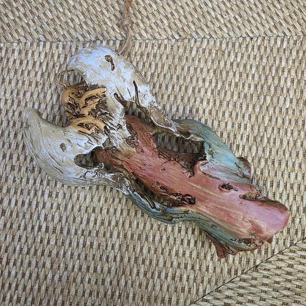 VTG Style Angel Ornament Praying Resin Rustic Farmhouse Christmas Decor‎